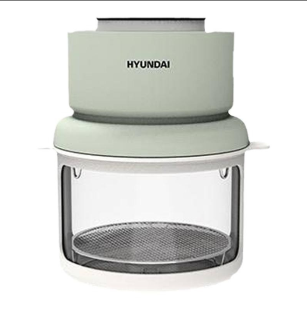韩国HYUNDAI小空气炸锅可视化透明多功能全自动3L收纳迷你电烤箱