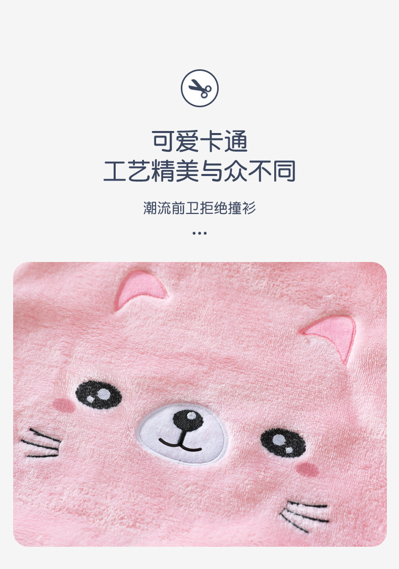 新儿童秋冬款家居服男童女童儿童睡衣加绒加厚法兰绒宝宝套装(图4)